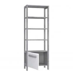 Loftscape Regal Toscana - Hochglanz Weiß / Eiche Grau Dekor 11 Loftscape Regal Toscana - Hochglanz Weiß / Eiche Grau Dekor -Wohnzimmermöbel boutique en ligne 1000342499 220331 040 DETAILS P000000001000342499