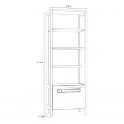 Loftscape Regal Toscana - Hochglanz Weiß / Eiche Grau Dekor 12 Loftscape Regal Toscana - Hochglanz Weiß / Eiche Grau Dekor -Wohnzimmermöbel boutique en ligne 1000342499 220331 500 SKETCH DETAILS P000000001000342499 sketch