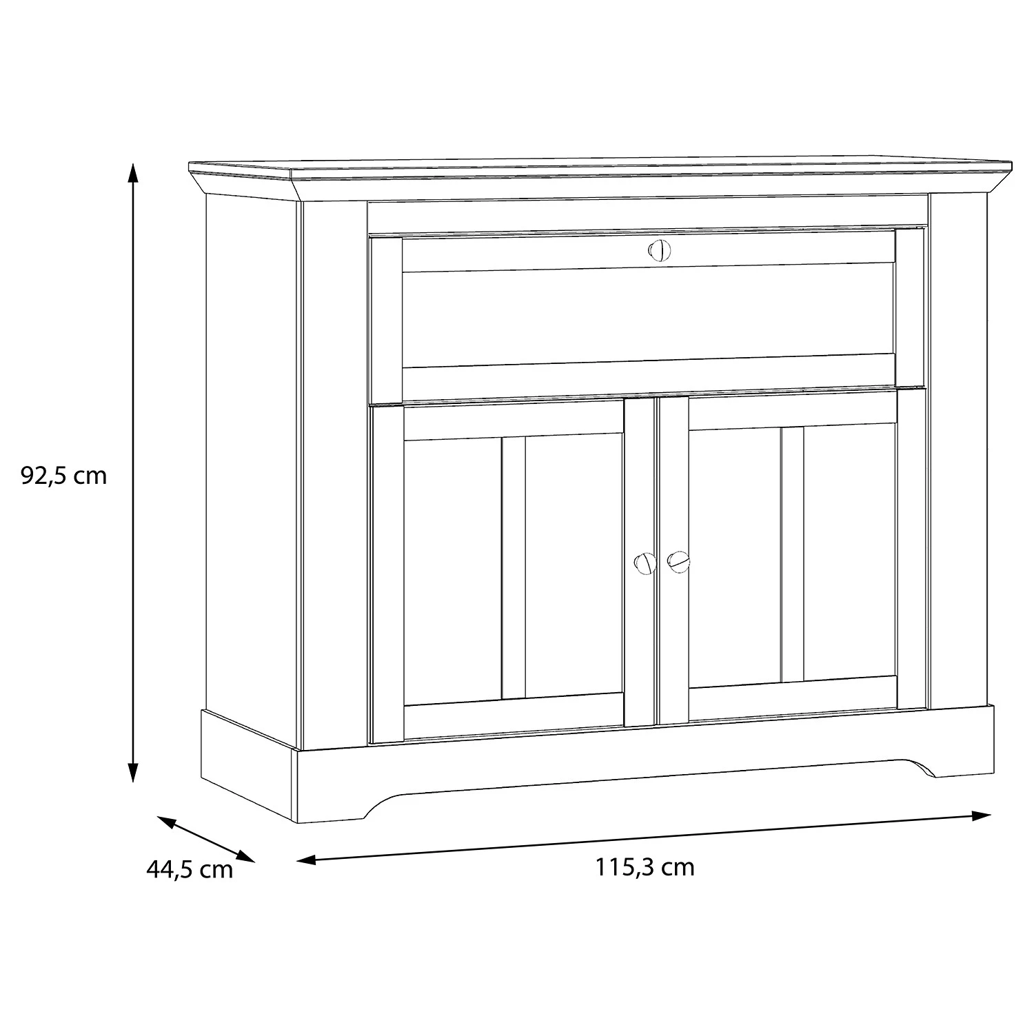 Ridgevalley Kommode Sandvik - Eiche Weiß Dekor / Eiche Nelson Dekor 5 Ridgevalley Kommode Sandvik - Eiche Weiß Dekor / Eiche Nelson Dekor – Bild 5