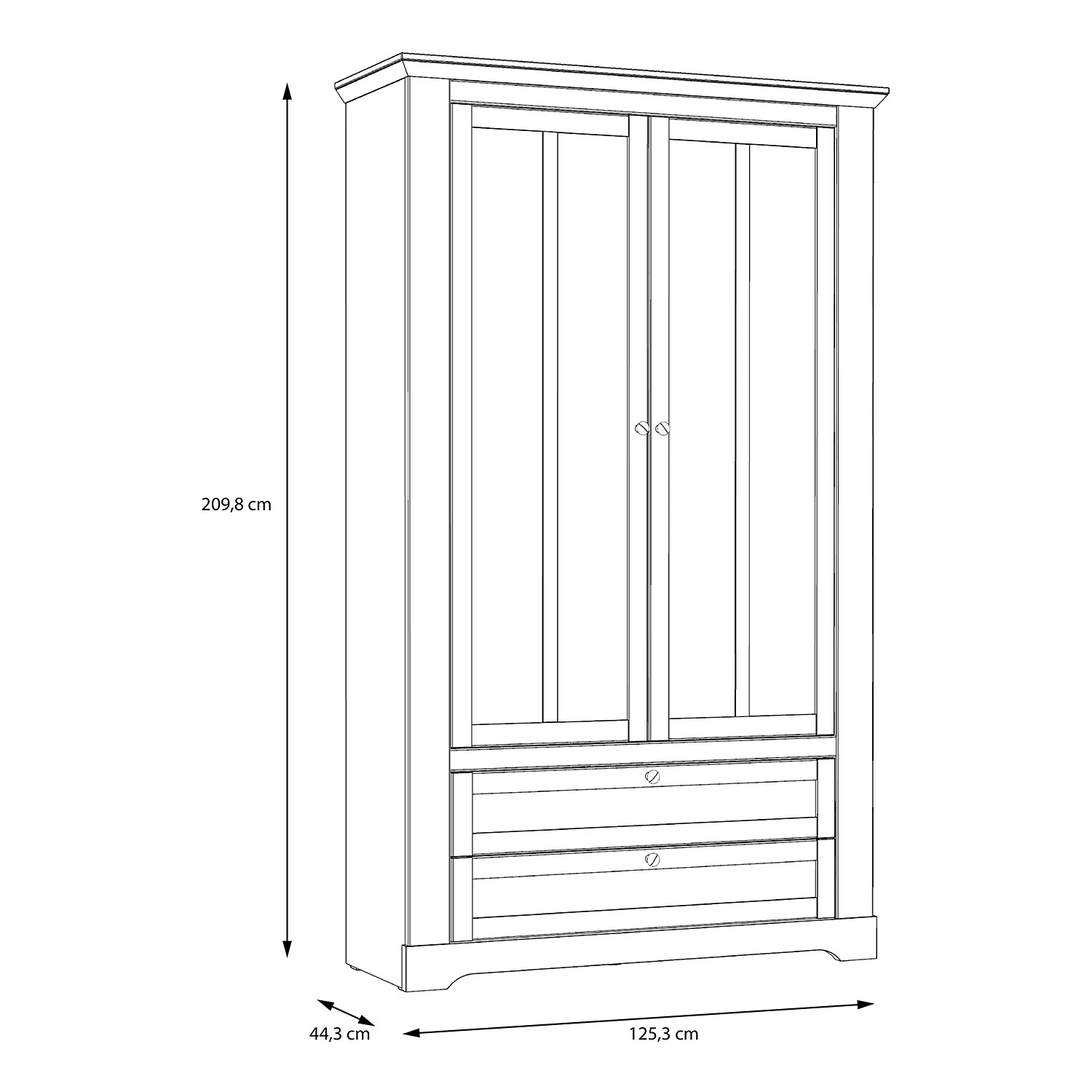 Ridgevalley Vitrinenschrank Sandvik - Inkl. Beleuchtung - Eiche Weiß Dekor / Eiche Nelson Dekor 6 Ridgevalley Vitrinenschrank Sandvik - Inkl. Beleuchtung - Eiche Weiß Dekor / Eiche Nelson Dekor – Bild 6
