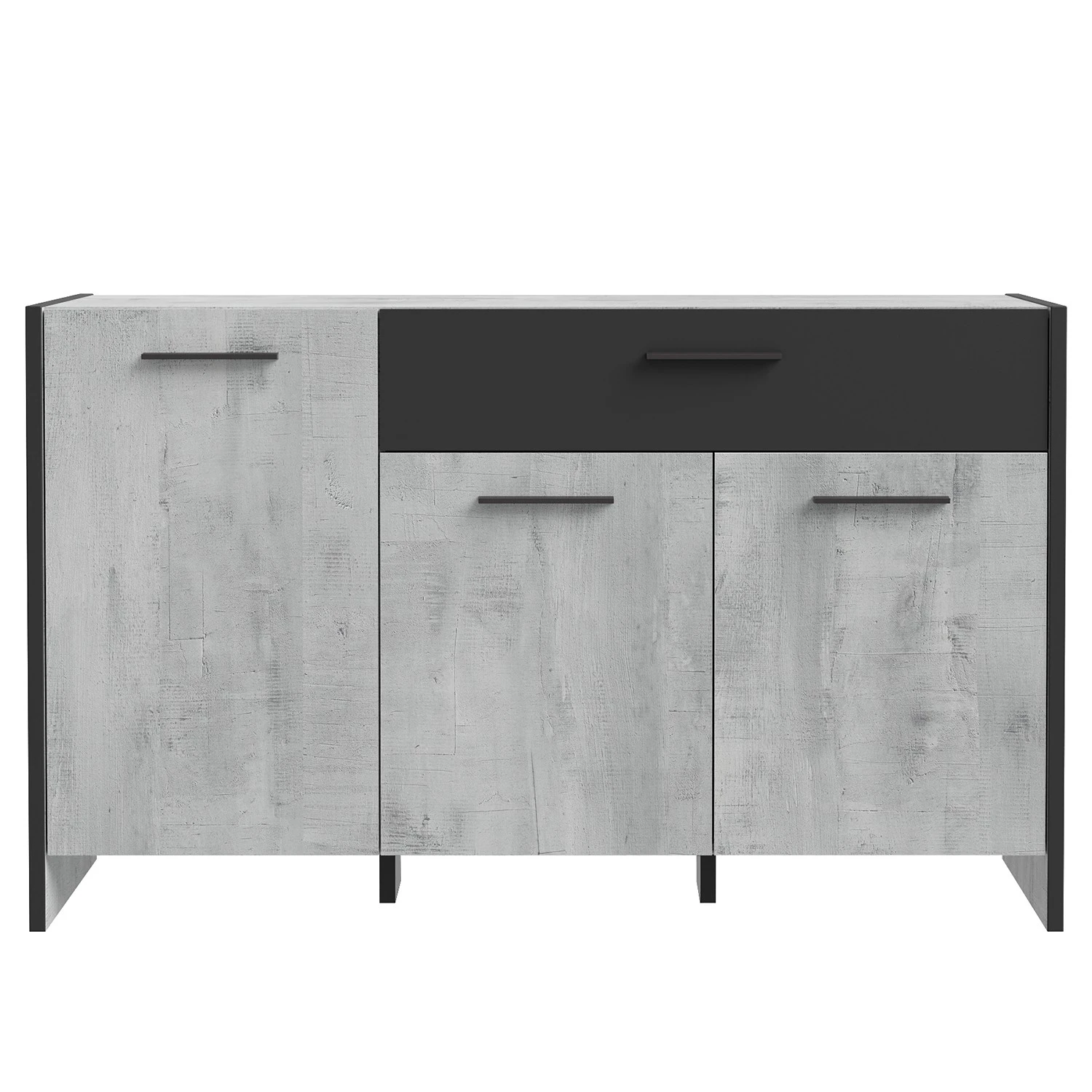 Loftscape Sideboard Sahil - Eiche Sorrento Grau Dekor / Schwarz 5 Loftscape Sideboard Sahil - Eiche Sorrento Grau Dekor / Schwarz – Bild 5