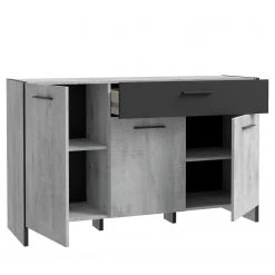 Loftscape Sideboard Sahil - Eiche Sorrento Grau Dekor / Schwarz 16 Loftscape Sideboard Sahil - Eiche Sorrento Grau Dekor / Schwarz -Wohnzimmermöbel boutique en ligne 1000342503 220331 040 DETAILS P000000001000342503
