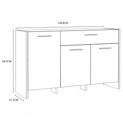 Loftscape Sideboard Sahil - Eiche Sorrento Grau Dekor / Schwarz 18 Loftscape Sideboard Sahil - Eiche Sorrento Grau Dekor / Schwarz -Wohnzimmermöbel boutique en ligne 1000342503 220331 500 SKETCH DETAILS P000000001000342503 sketch