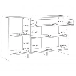 Loftscape Sideboard Sahil - Eiche Sorrento Grau Dekor / Schwarz 19 Loftscape Sideboard Sahil - Eiche Sorrento Grau Dekor / Schwarz -Wohnzimmermöbel boutique en ligne 1000342503 220331 501 SKETCH DETAILS P000000001000342503 sketch