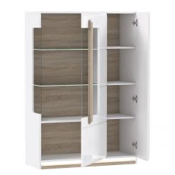 Loftscape Highboard Toscana II - Inkl. Beleuchtung - Eiche Sonoma Dekor -Wohnzimmermöbel boutique en ligne 1000342511 220331 040 DETAILS P000000001000342511