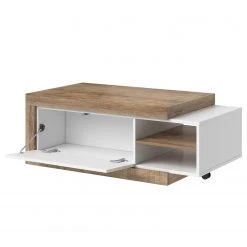 Loftscape Couchtisch Shipley - Hochglanz Weiß / Eiche Dekor -Wohnzimmermöbel boutique en ligne 1000342830 220412 030 DETAILS P000000001000342830