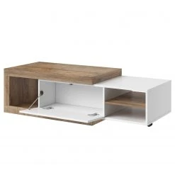 Loftscape Couchtisch Shipley - Hochglanz Weiß / Eiche Dekor -Wohnzimmermöbel boutique en ligne 1000342830 220412 040 DETAILS P000000001000342830