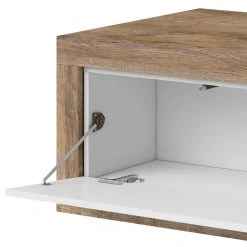 Loftscape Couchtisch Shipley - Hochglanz Weiß / Eiche Dekor -Wohnzimmermöbel boutique en ligne 1000342830 220412 050 DETAILS P000000001000342830