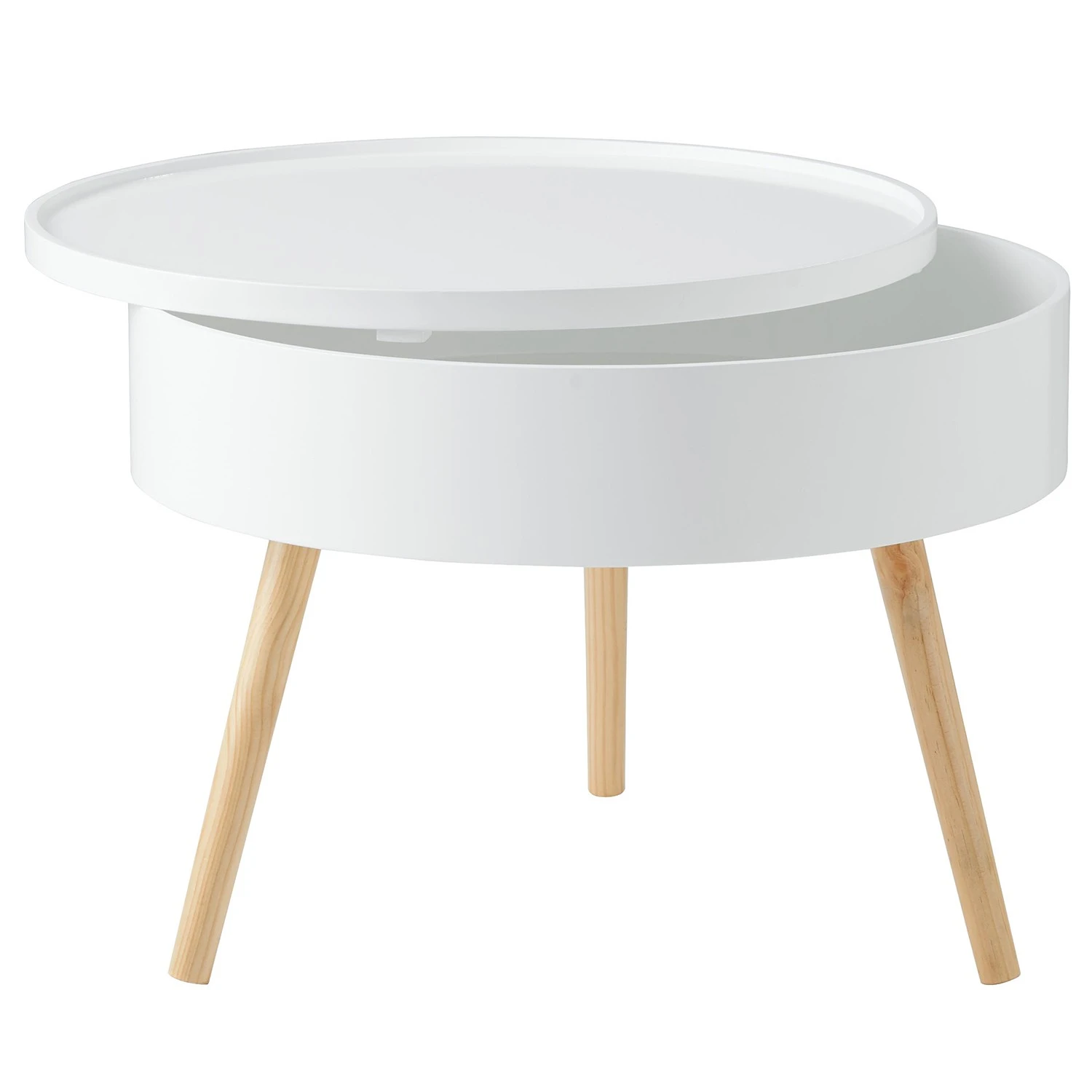 Butlers Beistelltisch COFFEE TIME - Pinienholz - Weiß 1 Butlers Beistelltisch COFFEE TIME - Pinienholz - Weiß