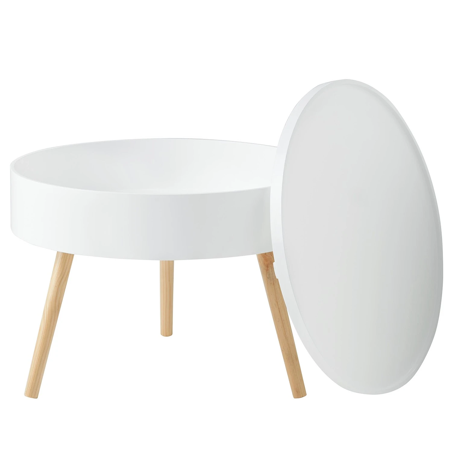 Butlers Beistelltisch COFFEE TIME - Pinienholz - Weiß 5 Butlers Beistelltisch COFFEE TIME - Pinienholz - Weiß – Bild 5