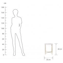 Butlers Beistelltisch MARBLE - Marmor / Eisen - Weiß 7 Butlers Beistelltisch MARBLE - Marmor / Eisen - Weiß -Wohnzimmermöbel boutique en ligne 1000343987 220406 500 SKETCH DETAILS P000000001000343987 sketch
