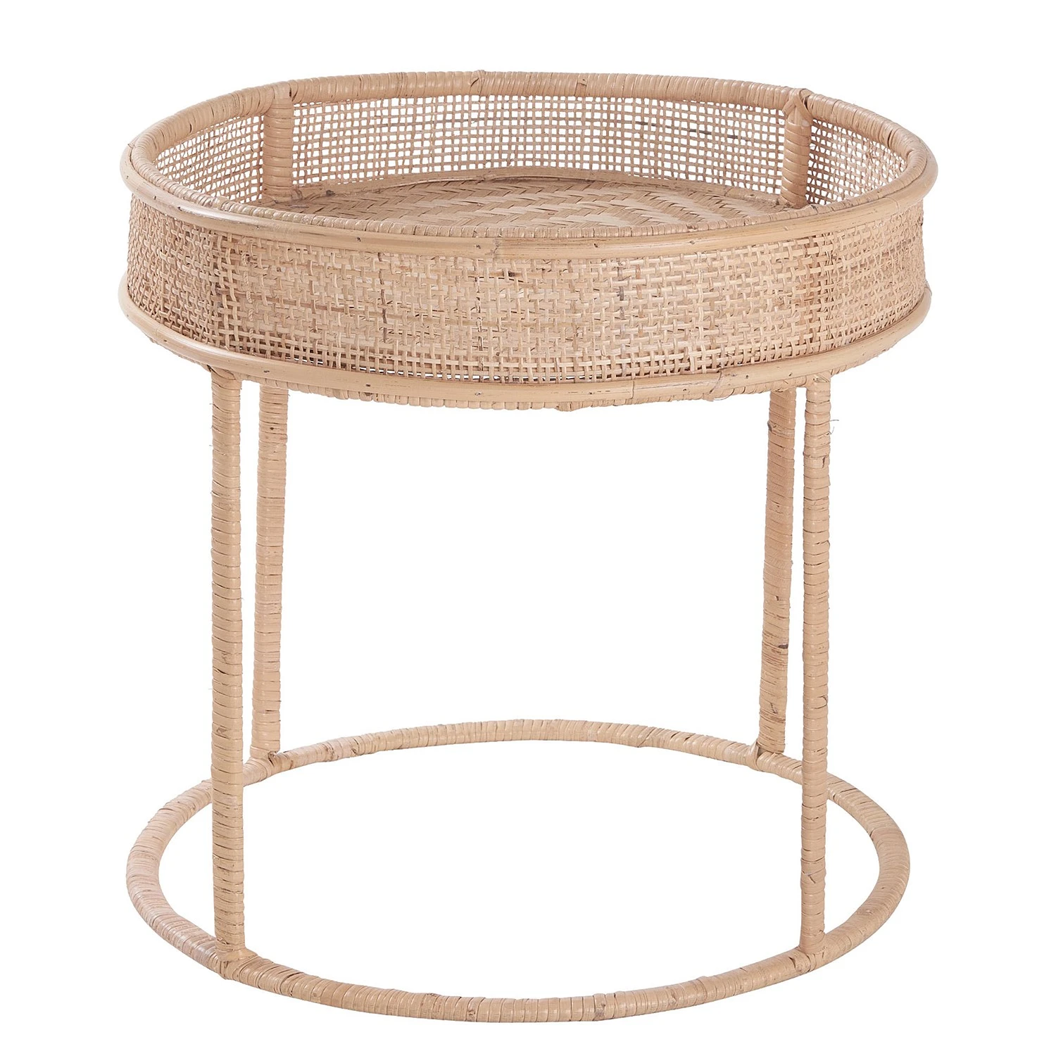 Butlers Beistelltisch BOHO LOUNGE - Rattan / Eisen - Natur 5 Butlers Beistelltisch BOHO LOUNGE - Rattan / Eisen - Natur – Bild 5