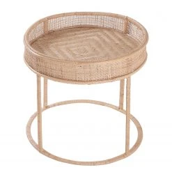 Butlers Beistelltisch BOHO LOUNGE - Rattan / Eisen - Natur 13 Butlers Beistelltisch BOHO LOUNGE - Rattan / Eisen - Natur -Wohnzimmermöbel boutique en ligne 1000344005 220406 040 DETAILS P000000001000344005