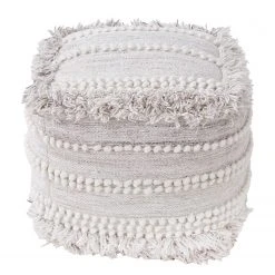 Butlers Pouf BOHO LOUNGE - Wolle - Creme -Wohnzimmermöbel boutique en ligne 1000344063 220406 040 DETAILS P000000001000344063
