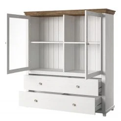 Ridgevalley Wohnwand Emmanuela II (4-teilig) - Kiefer Weiß Dekor -Wohnzimmermöbel boutique en ligne 1000344581 220414 035 DETAILS P000000001000344581