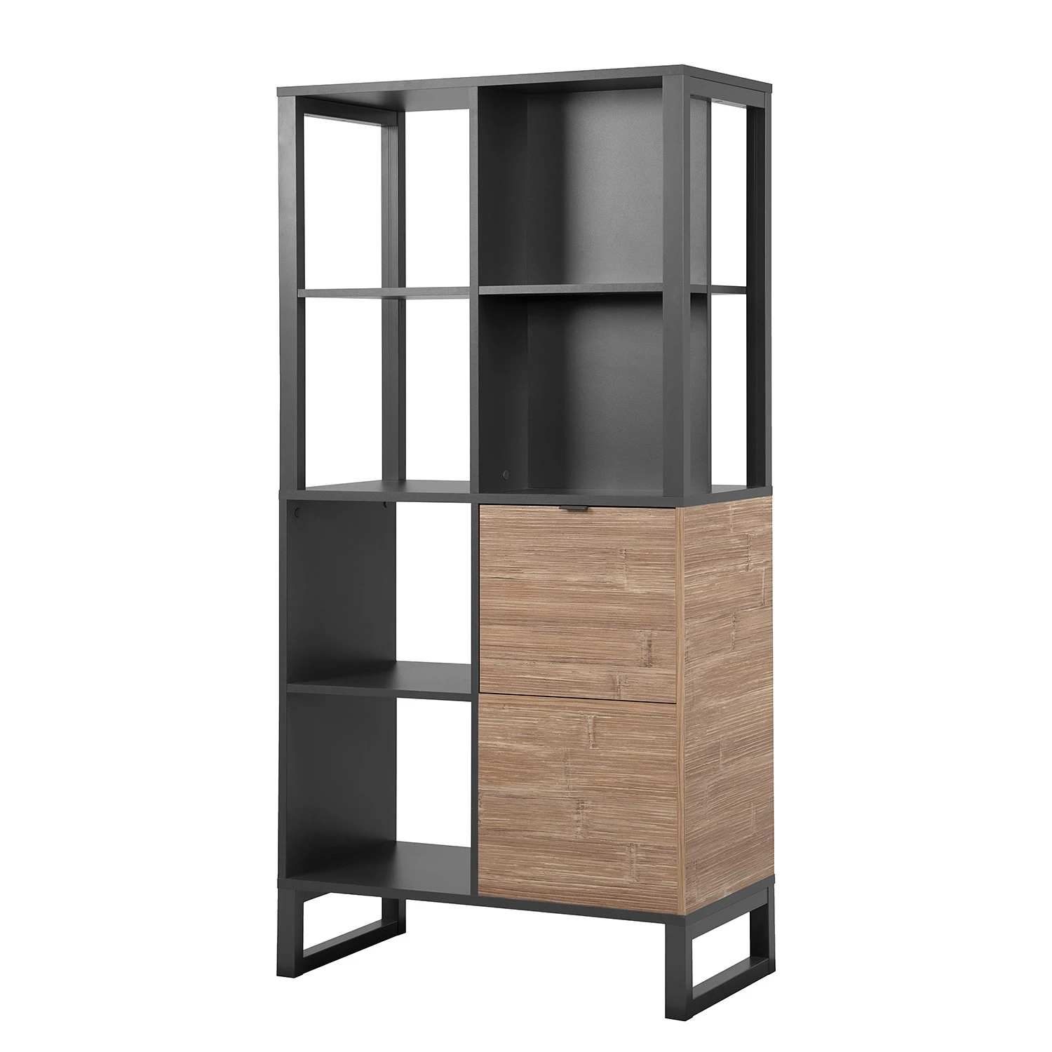 Loftscape Regal Mid West - Bambus Dekor / Anthrazit 1 Loftscape Regal Mid West - Bambus Dekor / Anthrazit