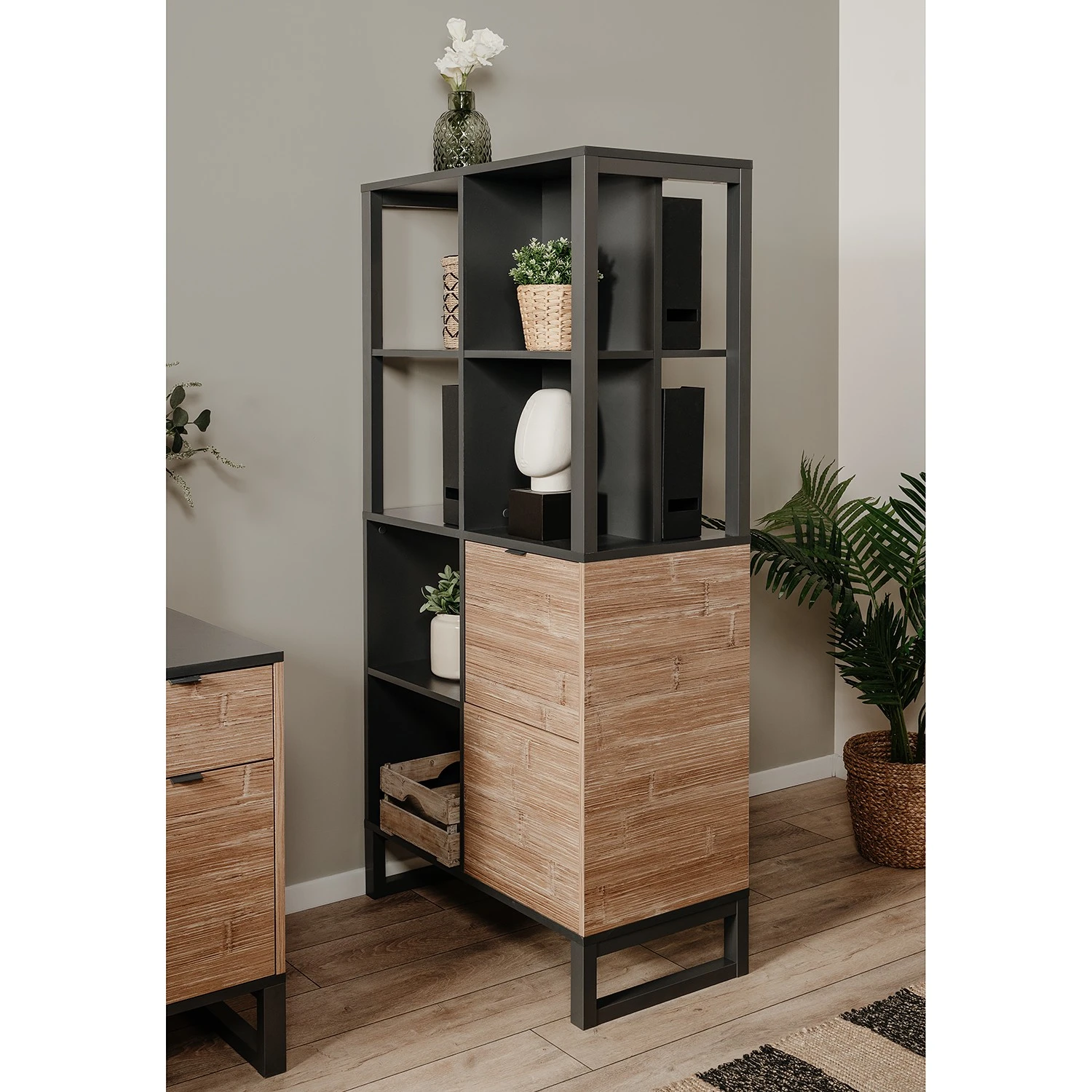 Loftscape Regal Mid West - Bambus Dekor / Anthrazit 2 Loftscape Regal Mid West - Bambus Dekor / Anthrazit – Bild 2