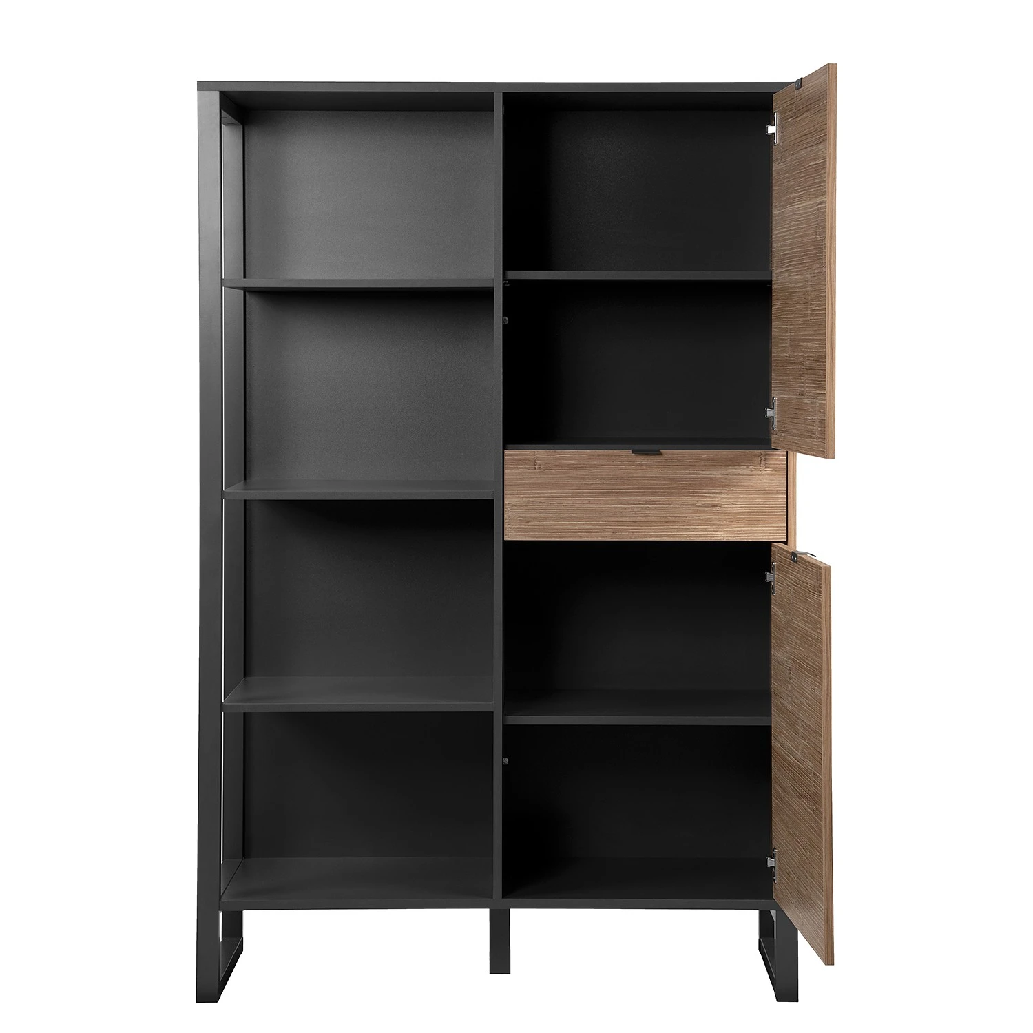 Loftscape Schrank Mid West - Bambus Dekor / Anthrazit 9 Loftscape Schrank Mid West - Bambus Dekor / Anthrazit – Bild 9