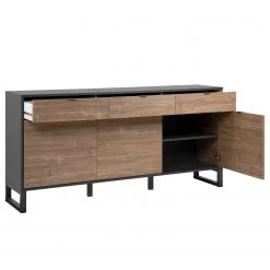 Loftscape Sideboard Mid West I - Bambus Dekor / Anthrazit -Wohnzimmermöbel boutique en ligne 1000344591 220407 031 DETAILS P000000001000344591