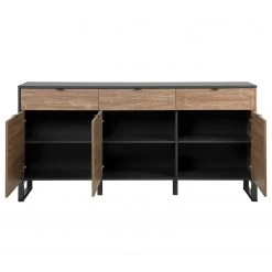 Loftscape Sideboard Mid West I - Bambus Dekor / Anthrazit -Wohnzimmermöbel boutique en ligne 1000344591 220407 032 DETAILS P000000001000344591