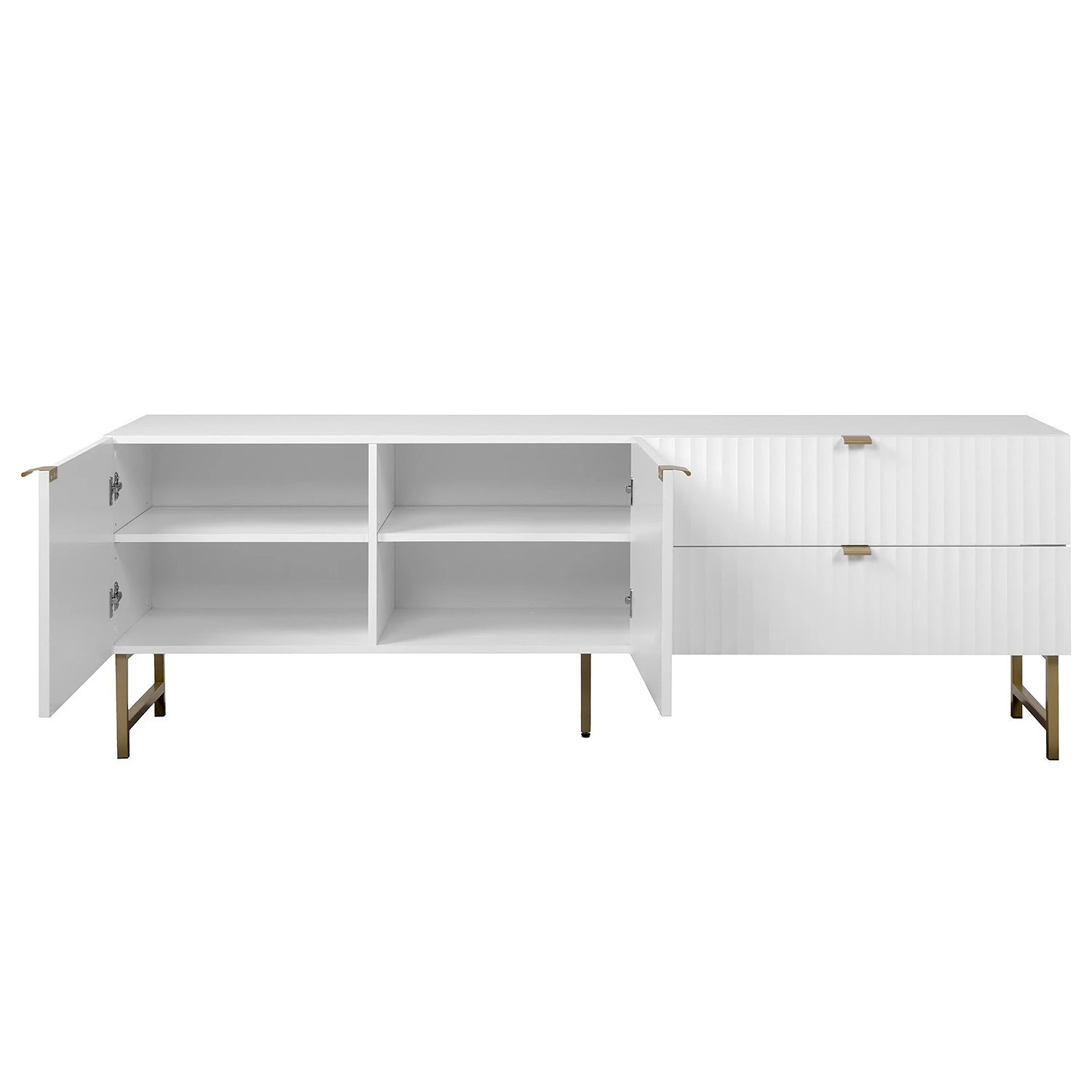 Loftscape TV-Lowboard Metropolis - Matt Weiß 5 Loftscape TV-Lowboard Metropolis - Matt Weiß – Bild 5