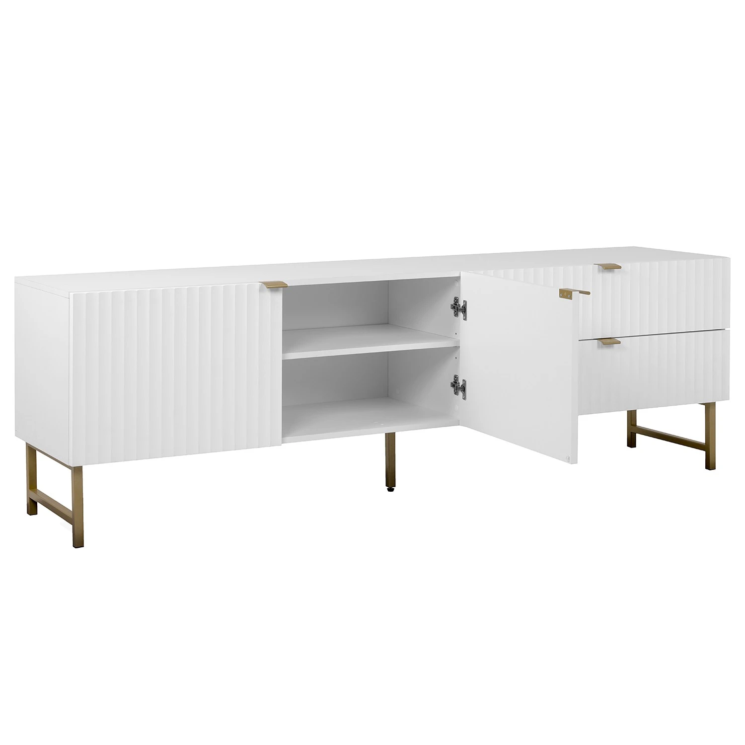 Loftscape TV-Lowboard Metropolis - Matt Weiß 7 Loftscape TV-Lowboard Metropolis - Matt Weiß – Bild 7