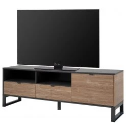 Loftscape TV-Lowboard Mid West - Bambus Dekor / Anthrazit