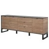 Loftscape Sideboard Mid West II - Bambus Dekor / Anthrazit