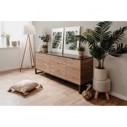 Loftscape Sideboard Mid West II - Bambus Dekor / Anthrazit 15 Loftscape Sideboard Mid West II - Bambus Dekor / Anthrazit -Wohnzimmermöbel boutique en ligne 1000344600 220407 021 MOOD DETAILS P000000001000344600 mood