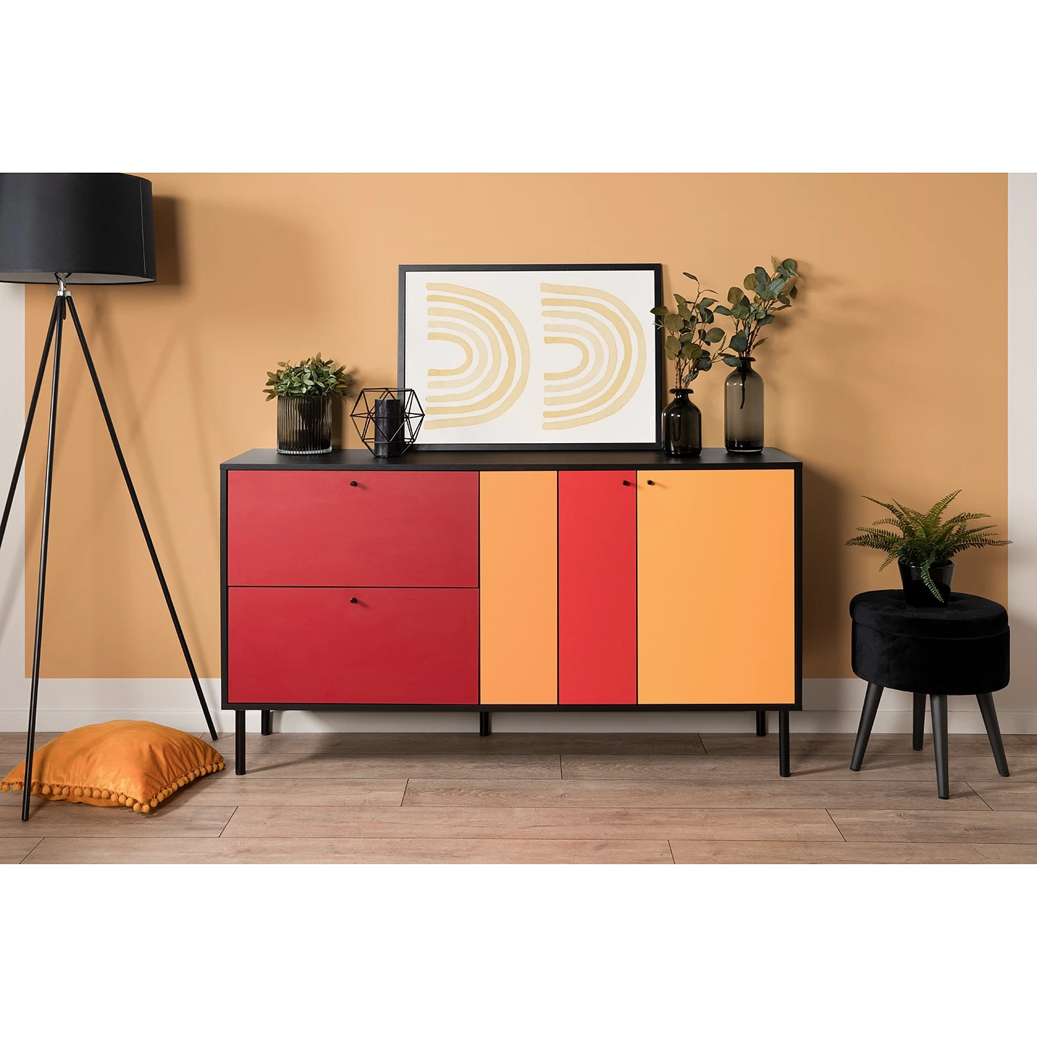 Loftscape Sideboard Modern Art - Mehrfarbig 2 Loftscape Sideboard Modern Art - Mehrfarbig – Bild 2