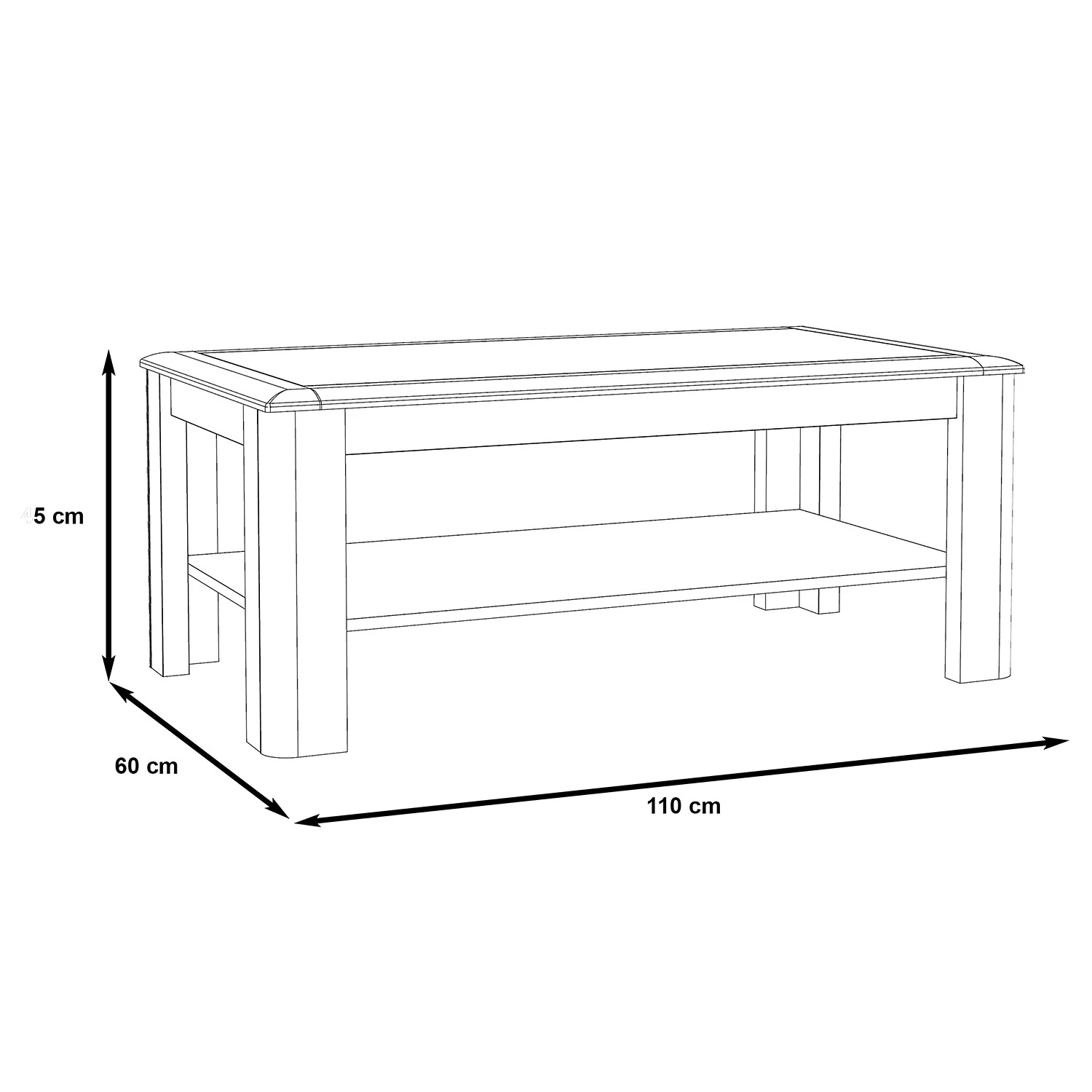 Loftscape Couchtisch Wilander - Eiche Nelson Dekor / Matt Weiß 3 Loftscape Couchtisch Wilander - Eiche Nelson Dekor / Matt Weiß – Bild 3