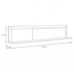 Loftscape Wandboard Wilander II - Eiche Nelson Dekor / Matt Weiß 9 Loftscape Wandboard Wilander II - Eiche Nelson Dekor / Matt Weiß -Wohnzimmermöbel boutique en ligne 1000344660 220414 500 SKETCH DETAILS P000000001000344660 sketch