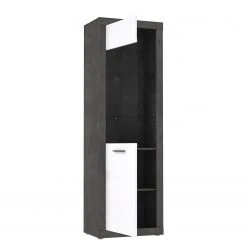 Loftscape Standvitrine Vetras - Hochglanz Weiß / Beton Dekor 17 Loftscape Standvitrine Vetras - Hochglanz Weiß / Beton Dekor -Wohnzimmermöbel boutique en ligne 1000344669 220414 045 DETAILS P000000001000344669