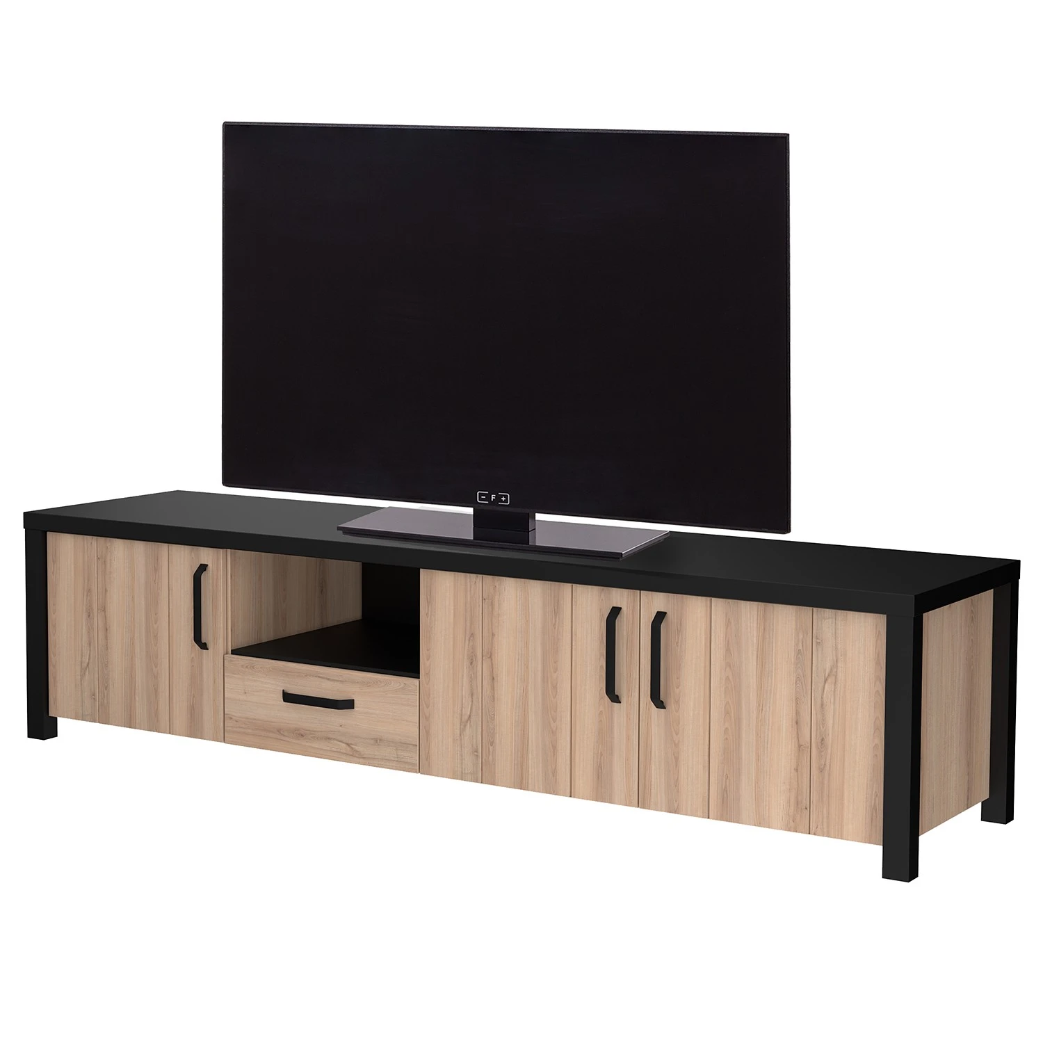 Red Living TV-Lowboard Westlock - Esche Dekor / Schwarz 1 Red Living TV-Lowboard Westlock - Esche Dekor / Schwarz