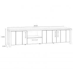 Red Living TV-Lowboard Westlock - Esche Dekor / Schwarz 16 Red Living TV-Lowboard Westlock - Esche Dekor / Schwarz -Wohnzimmermöbel boutique en ligne 1000344670 220414 500 SKETCH DETAILS P000000001000344670 sketch