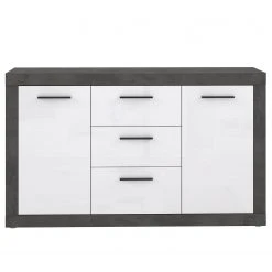 Loftscape Sideboard Vetras - Hochglanz Weiß / Beton Dekor -Wohnzimmermöbel boutique en ligne 1000344673 220414 030 DETAILS P000000001000344673