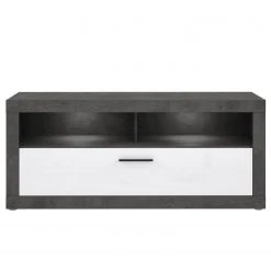 Loftscape TV-Lowboard Vetras I - Hochglanz Weiß / Beton Dekor -Wohnzimmermöbel boutique en ligne 1000344674 220414 030 DETAILS P000000001000344674