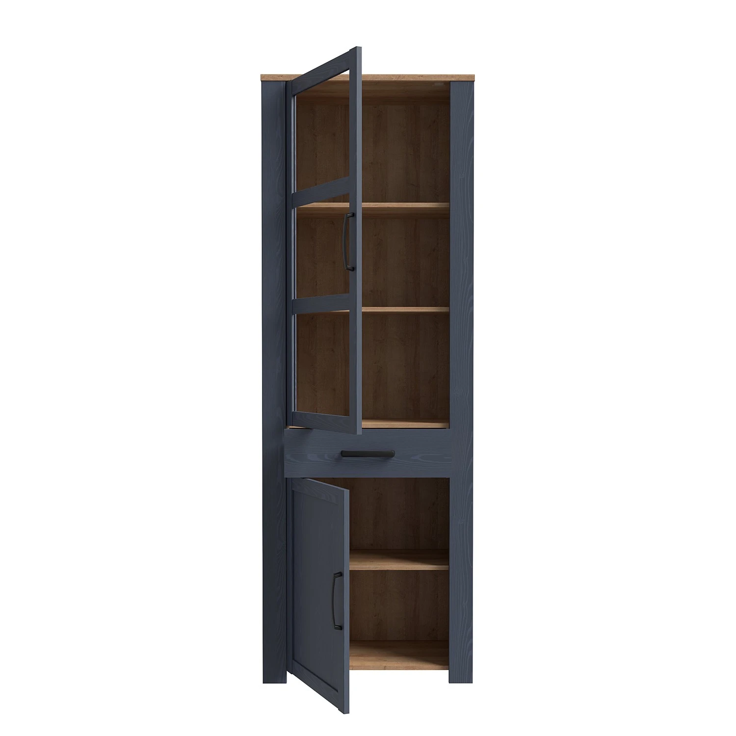 Ridgevalley Standvitrine Vassia - Eiche Navy Dekor / Eiche Riviera Dekor 9 Ridgevalley Standvitrine Vassia - Eiche Navy Dekor / Eiche Riviera Dekor – Bild 9