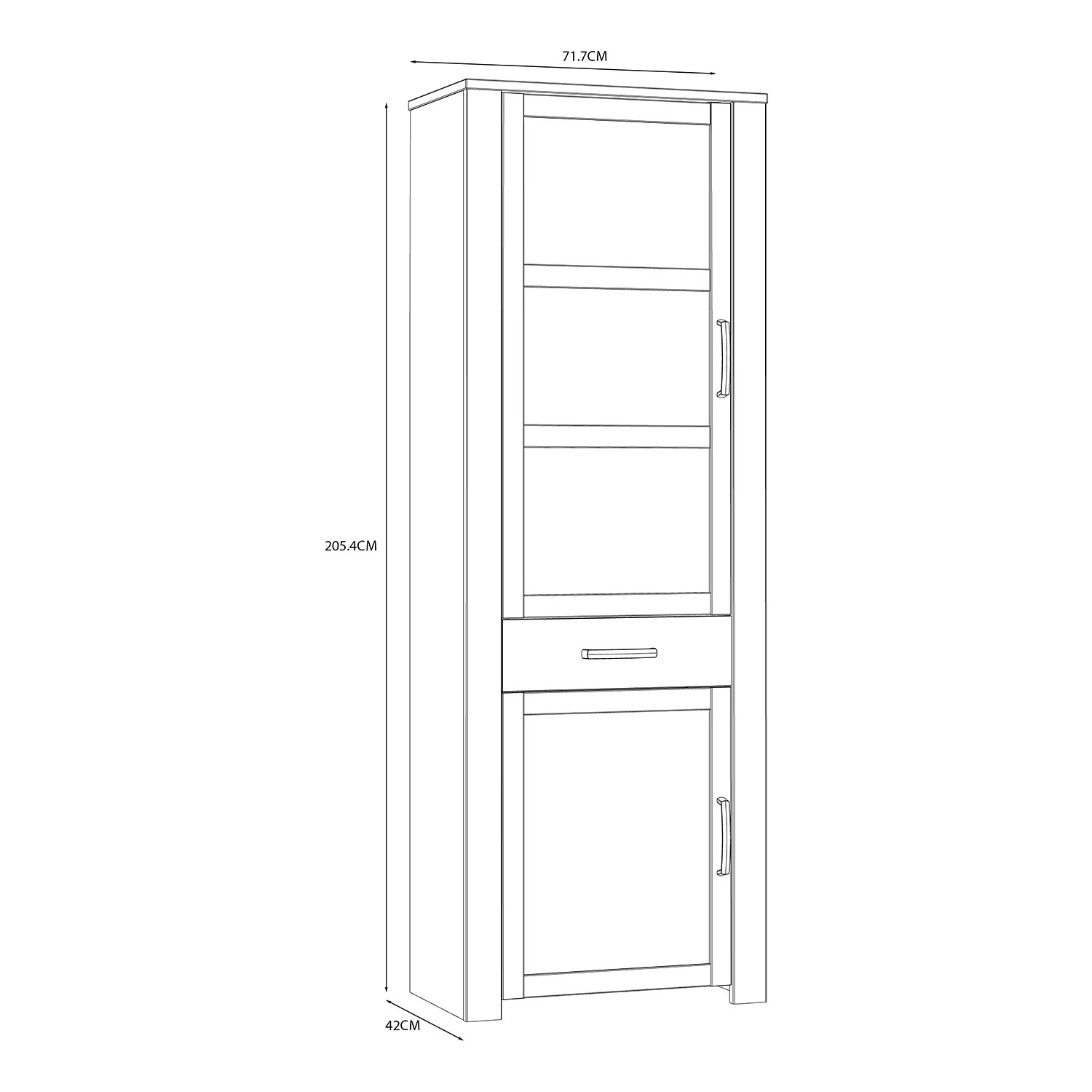 Ridgevalley Standvitrine Vassia - Eiche Navy Dekor / Eiche Riviera Dekor 11 Ridgevalley Standvitrine Vassia - Eiche Navy Dekor / Eiche Riviera Dekor – Bild 11