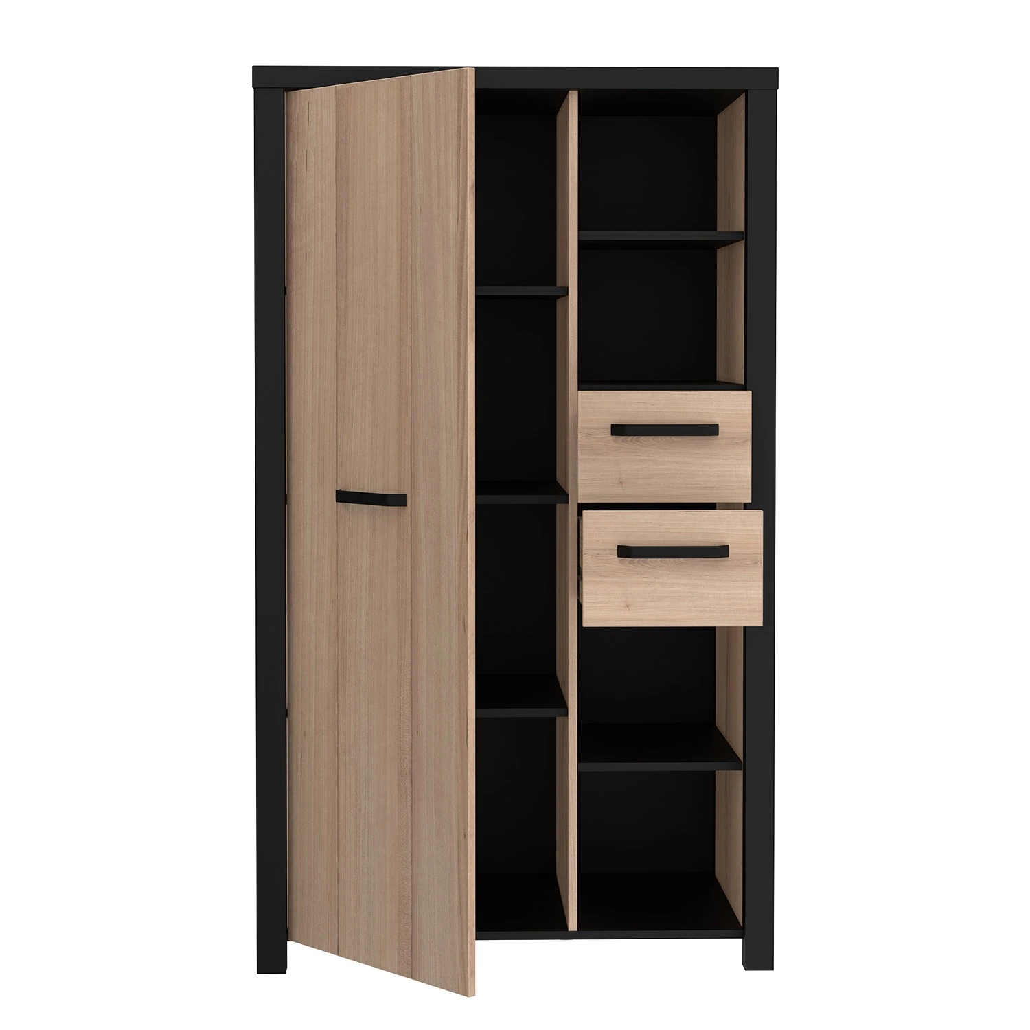 Red Living Highboard Westlock I - Esche Dekor / Schwarz 5 Red Living Highboard Westlock I - Esche Dekor / Schwarz – Bild 5