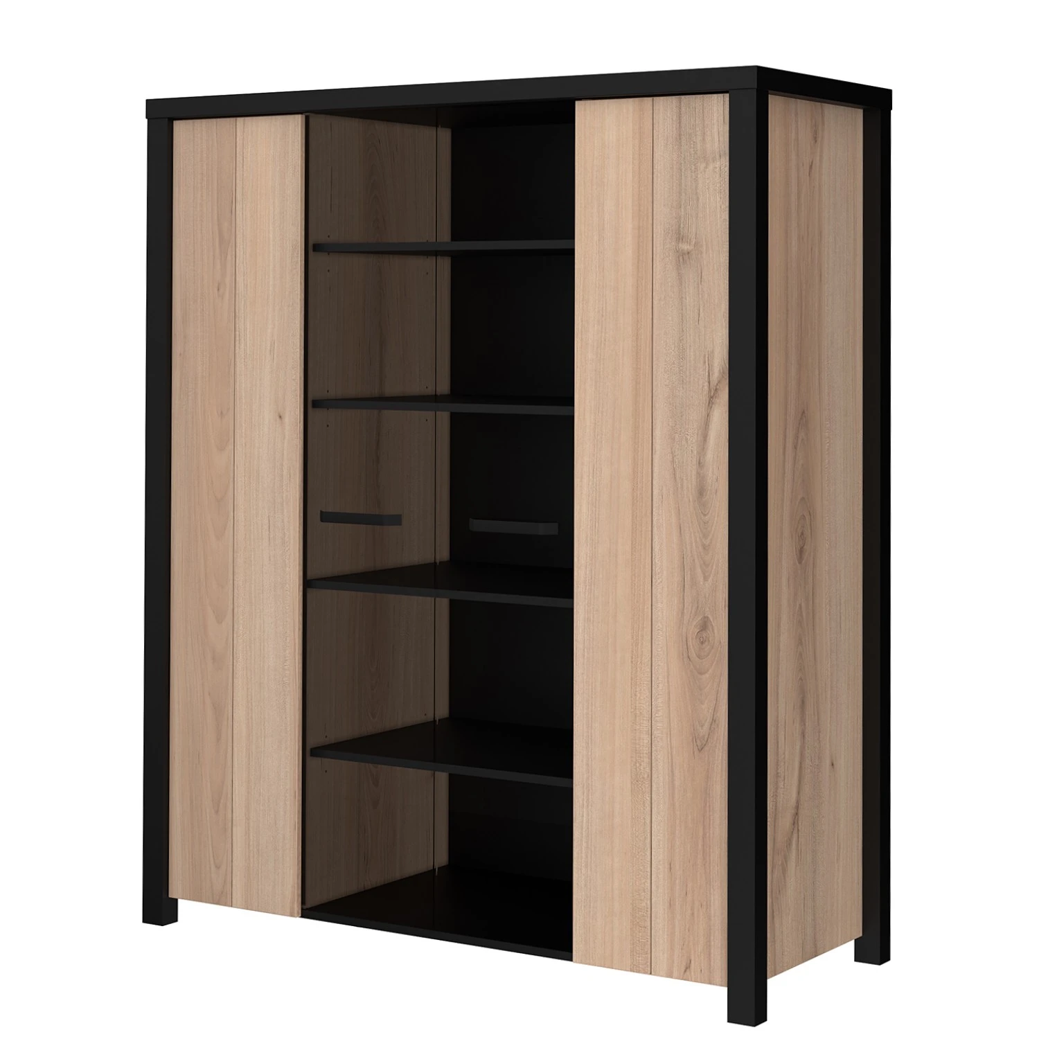 Red Living Highboard Westlock II - Esche Dekor / Schwarz 1 Red Living Highboard Westlock II - Esche Dekor / Schwarz