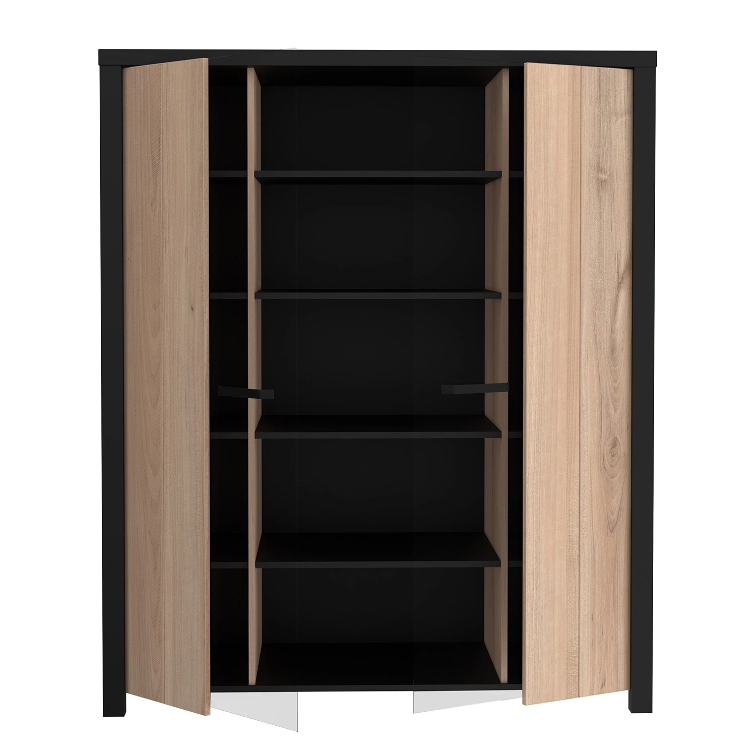 Red Living Highboard Westlock II - Esche Dekor / Schwarz 5 Red Living Highboard Westlock II - Esche Dekor / Schwarz – Bild 5