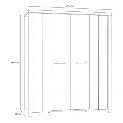 Red Living Highboard Westlock II - Esche Dekor / Schwarz 16 Red Living Highboard Westlock II - Esche Dekor / Schwarz -Wohnzimmermöbel boutique en ligne 1000344677 220414 500 SKETCH DETAILS P000000001000344677 sketch