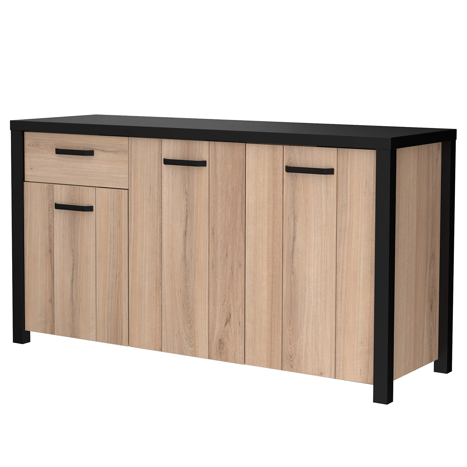 Red Living Sideboard Westlock I - Esche Dekor / Schwarz 1 Red Living Sideboard Westlock I - Esche Dekor / Schwarz