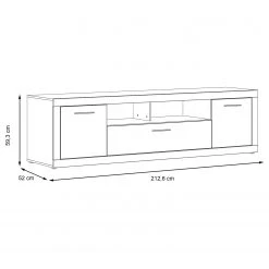 Loftscape TV-Lowboard Vetras II - Hochglanz Weiß / Beton Dekor 16 Loftscape TV-Lowboard Vetras II - Hochglanz Weiß / Beton Dekor -Wohnzimmermöbel boutique en ligne 1000344680 220414 500 SKETCH DETAILS P000000001000344680 sketch