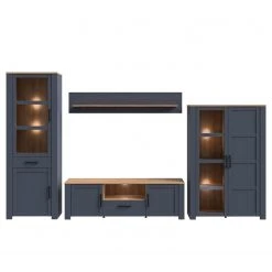 Ridgevalley Wohnwand Vassia II (4-teilig) - Eiche Navy Dekor / Eiche Riviera Dekor -Wohnzimmermöbel boutique en ligne 1000344685 220414 030 DETAILS P000000001000344685