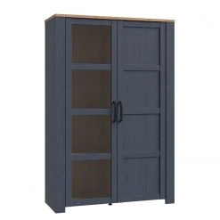 Ridgevalley Vitrinenschrank Vassia I - Eiche Navy Dekor / Eiche Riviera Dekor -Wohnzimmermöbel boutique en ligne 1000344686 220414 030 DETAILS P000000001000344686