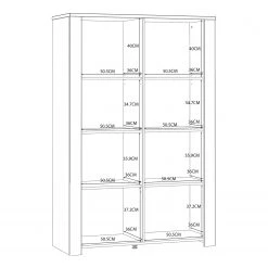 Ridgevalley Vitrinenschrank Vassia I - Eiche Navy Dekor / Eiche Riviera Dekor -Wohnzimmermöbel boutique en ligne 1000344686 220414 501 SKETCH DETAILS P000000001000344686 sketch