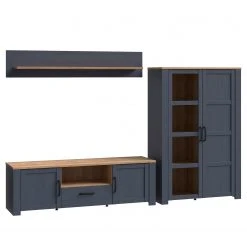 Ridgevalley Wohnwand Vassia I (3-teilig) - Eiche Navy Dekor / Eiche Riviera Dekor -Wohnzimmermöbel boutique en ligne 1000344688 220414 045 DETAILS P000000001000344688