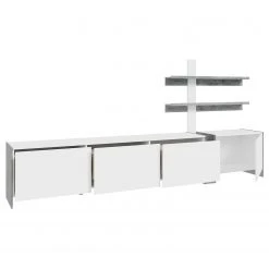 Loftscape Wohnwand Urban II (3-teilig) - Inkl. Beleuchtung - Weiß / Eiche Grau Dekor 14 Loftscape Wohnwand Urban II (3-teilig) - Inkl. Beleuchtung - Weiß / Eiche Grau Dekor -Wohnzimmermöbel boutique en ligne 1000344692 220414 050 DETAILS P000000001000344692